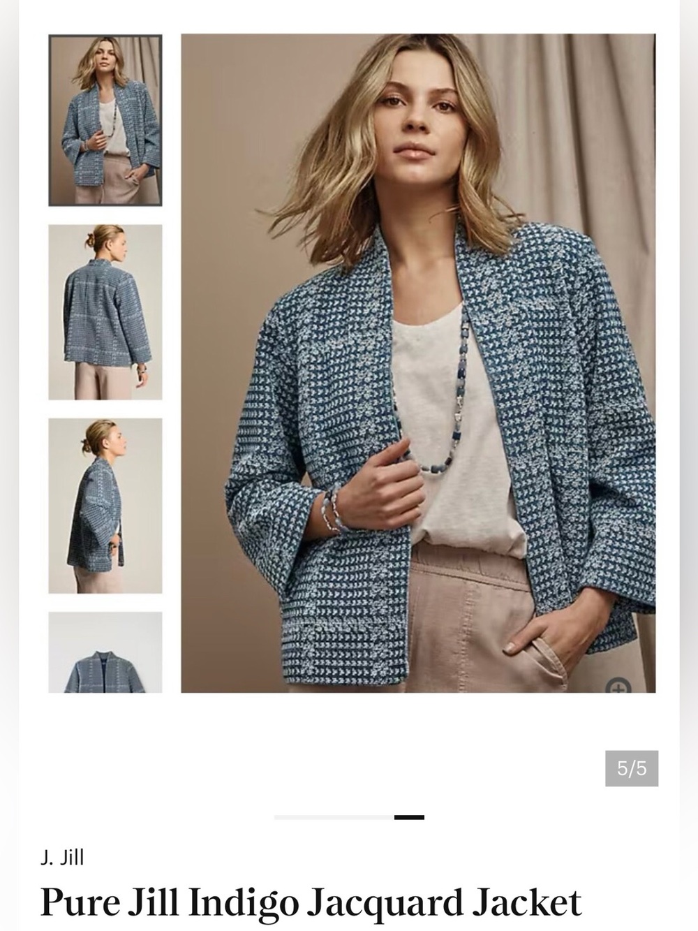 Jjill size M like new jacket